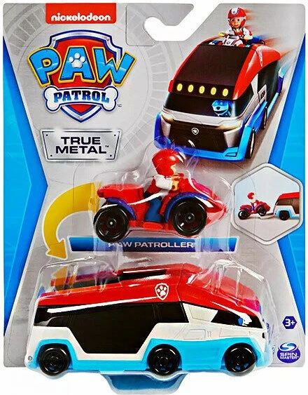 Spin Master Paw Patrol - True Metal Team 2er Set Paw Patroller Teamfahrzeug und Quad
