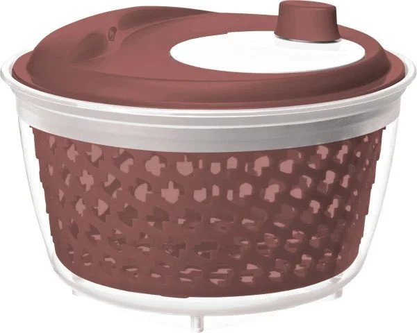 Rotho Fresh Salatschleuder 4.5l iron red