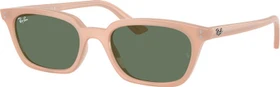 Ray-Ban RB4456 Zaya Bio-Based polished cloudy natural pink/dark green
