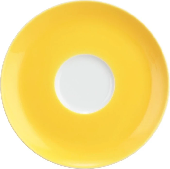 Seltmann Weiden Liberty pure colors Kombi-Untertasse groß 16, 16.1cm yellow glow