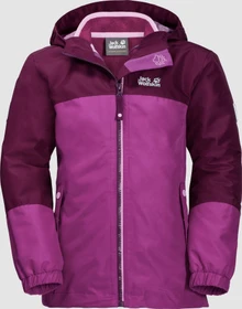 Jack Wolfskin Girls Iceland 3in1 Funktionsjacke dark peony (Junior)