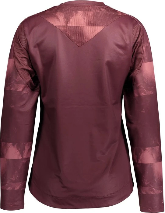 Scott Trail Storm Trikot langarm amaranth red/ochre red (Damen)