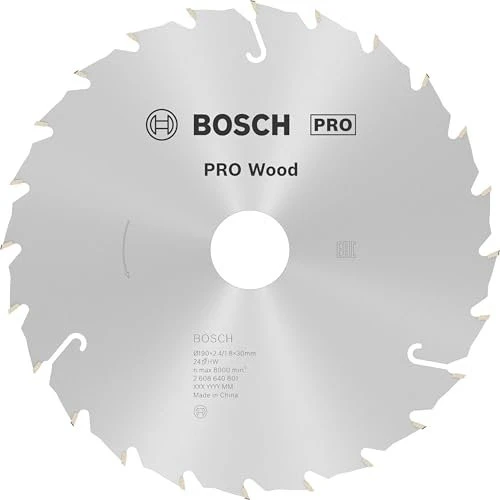 Bosch Professional Speedline Wood Kreissägeblatt 24Z, 190x2.4x30mm, 1 Stück