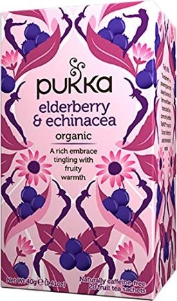 Pukka Holunderbeere & Echinacea Tee Beutel, 20 Stück