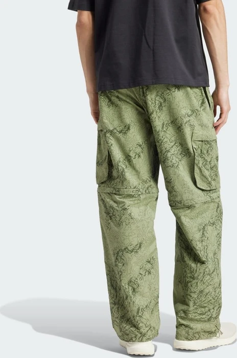 adidas City Escape Premium Cargo Zip-Off Hose lang tent green (Herren)