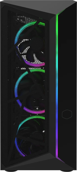 Cooler Master CMP 510, schwarz, inkl. 3x Lüfter, Lüfter LED ARGB, Glasfenster