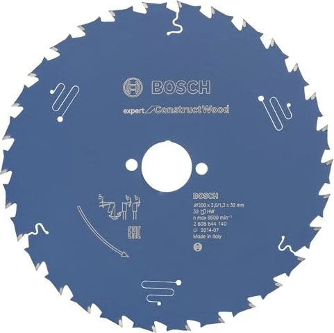 Bosch Professional Expert for Construct Wood Kreissägeblatt 30Z, 200x1.3x30mm, 1 Stück