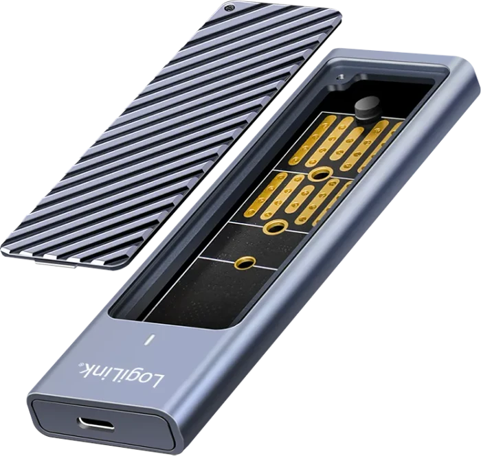 LogiLink externes Gehäuse, M.2 NVMe SSD, USB-C 3.2
