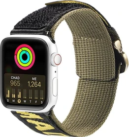 Dux Ducis Outdoor Strap für Apple Watch 49mm/45mm/44mm/42mm schwarz/gelb