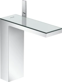Hansgrohe Axor MyEdition Waschbeckenarmatur 230 mit Push-Open Ablaufgarnitur chrom/spiegelglas