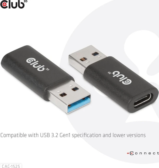 Club 3D USB 3.0 Adapter, USB-A 3.0/USB-C 3.0