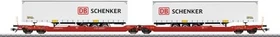 Märklin - Spur H0 Güterwagen - Doppel-Taschenwagen Sdggmrss 738