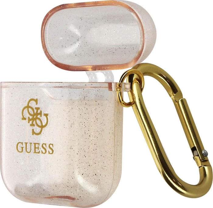 Guess Airpods 1 und 2 Hülle 4G Glitter