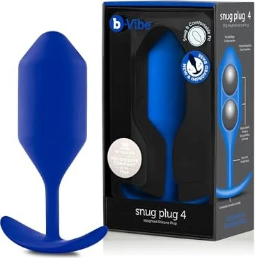 b-Vibe Snug Plug 4 marineblau