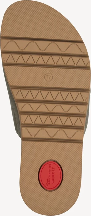 Tamaris Lederpantolette grün (Damen)