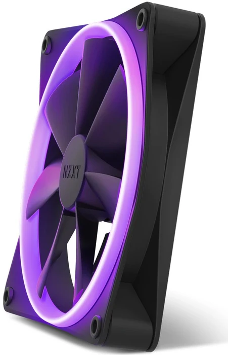 NZXT F Series F140 RGB, Matte Black, schwarz, LED-Steuerung, 140mm, 2er-Pack
