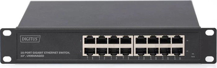 Digitus Professional DN-801 Rackmount Gigabit Switch, 16x RJ-45