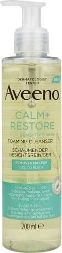 Aveeno Calm + Restore schäumender Gesichtsreiniger, 200ml