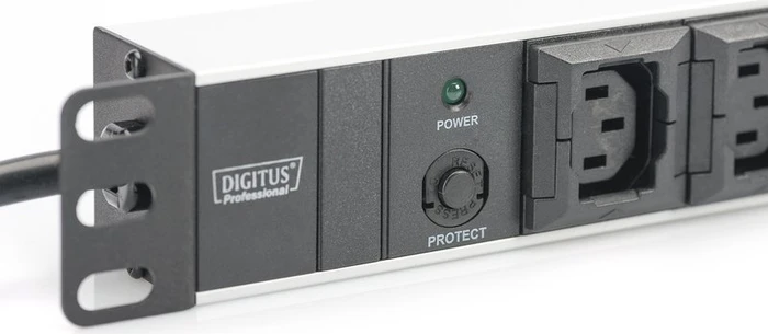 Digitus 19" Steckdosenleiste, 1HE, 10-fach, 250V, 2m