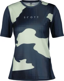 Scott Trail Vertic Trikot kurzarm metal blue/fresh green (Damen)