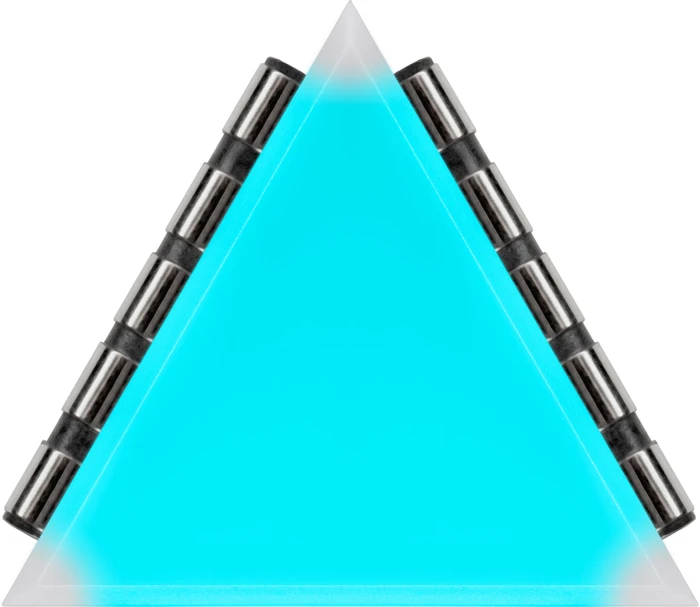 Corsair iCUE LC100 Case Accent Lighting Panels Mini Triangle Expansion Kit, RGB-Beleuchtung, 9er-Pack, schwarz
