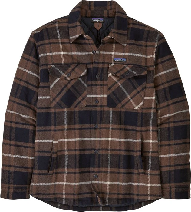 Patagonia Lightweight Insulated Fjord Flannel Hemd langarm outdoor/molasses brown (Herren)