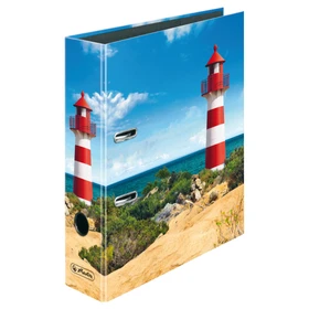 Herlitz maX.file Ordner 2-Ring mit Motiv, 80mm, A4, Leuchtturm 2019