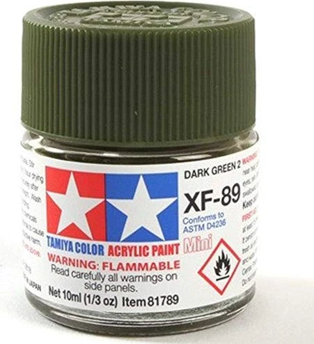 Tamiya Acrylic Paint XF-89 dark green 2, 10ml