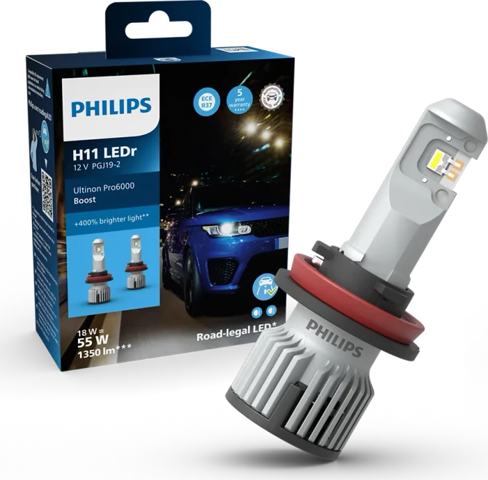 Philips Ultinon Pro6000 Boost H11-LEDr, 2er-Pack Box