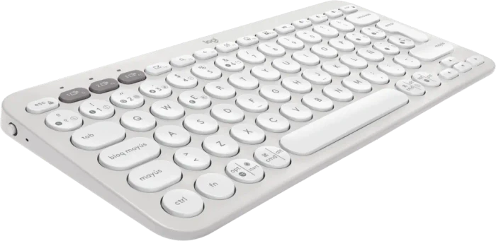 Logitech K380s Pebble Keys 2, weiß, Logi Bolt, USB/Bluetooth, ES