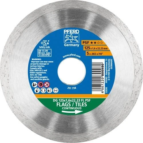 Pferd DG 125x1.6x22.23 FL PSF Diamanttrennscheibe, 125x1.6x22.23mm, 1 Stück