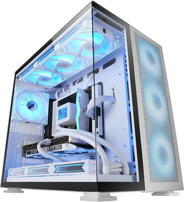 Mars Gaming MC-NOVA2 White, Glasfenster