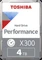 Toshiba X300 Performance 4TB, 512e / 3.5" / SATA 6Gb/s, retail Vorschaubild
