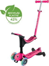Globber Go Up Sporty Lights 360° Kickboard fuchsia pink