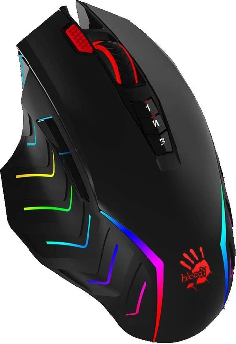 A4Tech Bloody J95 2-Fire RGB Animation Gaming Mouse schwarz, USB