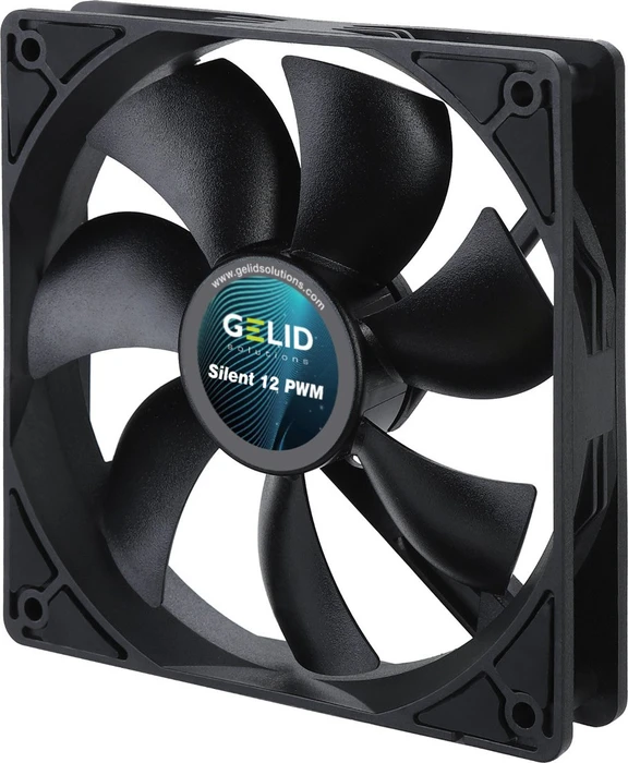 Gelid Solutions Silent 12 PWM, schwarz, 120mm