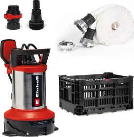Einhell GE-DP 7535 N LL ECO Flutset Elektro-Schmutzwasserpumpe/Flachsaugerpumpe