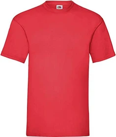 Fruit Of The Loom Valueweight T-Shirt kurzarm rot