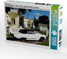 Calvendo Ford Thunderbird - Ein Motiv aus dem Kalender Ganz in Weiß - Elegante Oldtimer auf Kuba