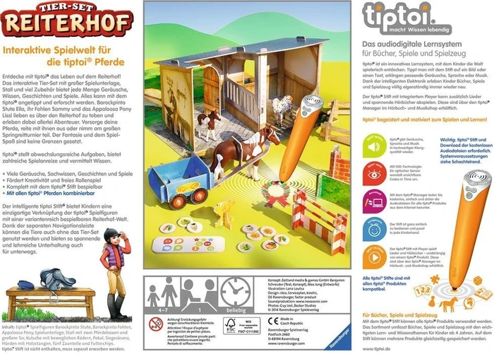 Ravensburger tiptoi Spielfigur: Tier-Set Reiterhof