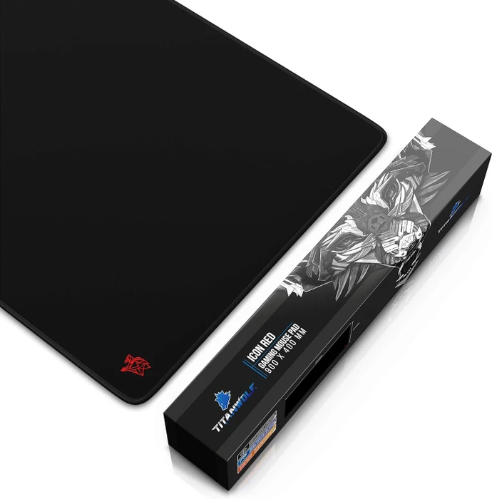 Titanwolf XXL Speed Gaming-Mauspad, 900x400mm, Ultrasonic Black
