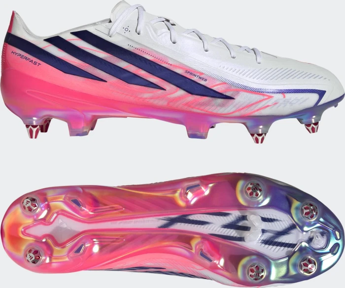 adidas F50 Hyperfast Elite SG cloud white/solar purple/solar turbo