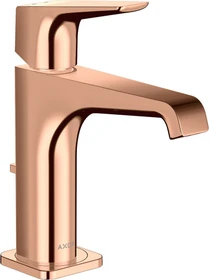 Hansgrohe Axor Citterio E 130 Waschbeckenarmatur mit Ablauffernbedienung polished red gold