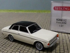 Wiking Ford 20M perlweiß mit schwarzem Dach