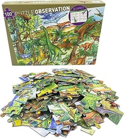 Djeco Dinosaurier Geschichtenpuzzle