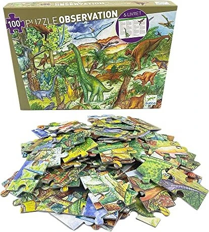 Djeco Dinosaurier Geschichtenpuzzle