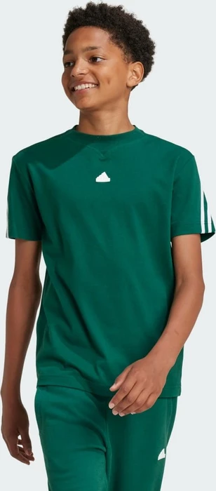 adidas Future Icons 3-Streifen T-Shirt kurzarm collegiate green/white (Junior)