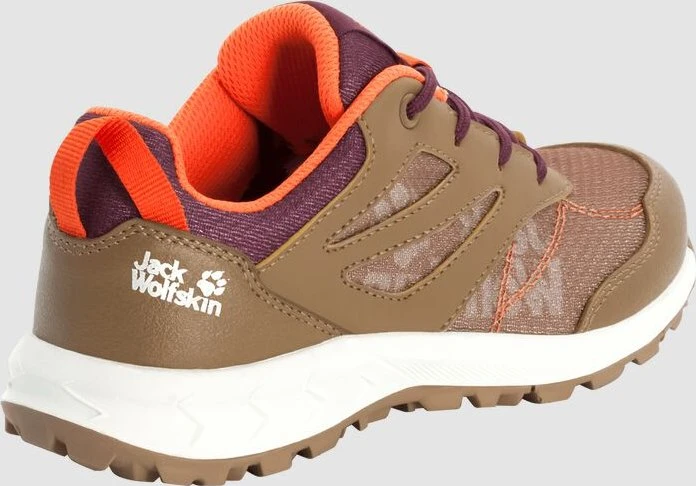 Jack Wolfskin Woodland Low sand/dark red (Junior)