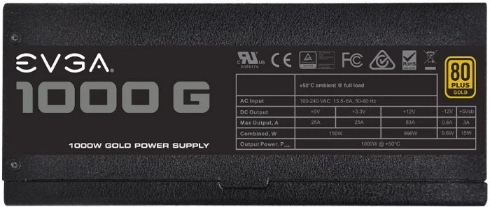 EVGA SuperNOVA G1 1000 1000W, ATX 2.3