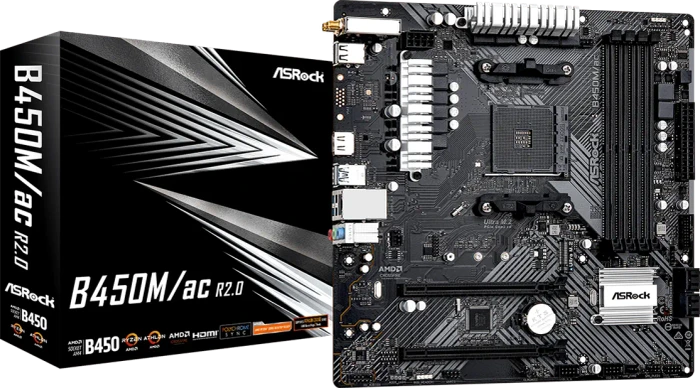 ASRock B450M/ac R2.0 (AMD AM4)